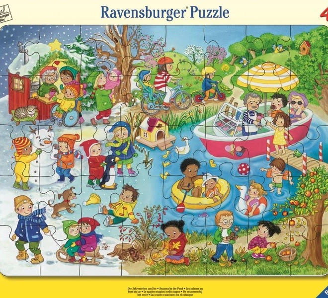 Ravensburger puzzle Čtvero ročních období u vody 30 dílků