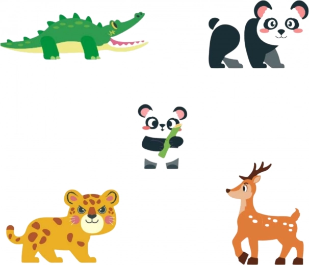 Roztomilé figurky vzácných zvířat