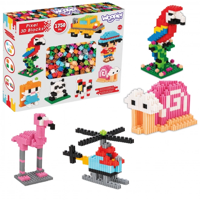 3D stavebnice PIXEL 1750 ks