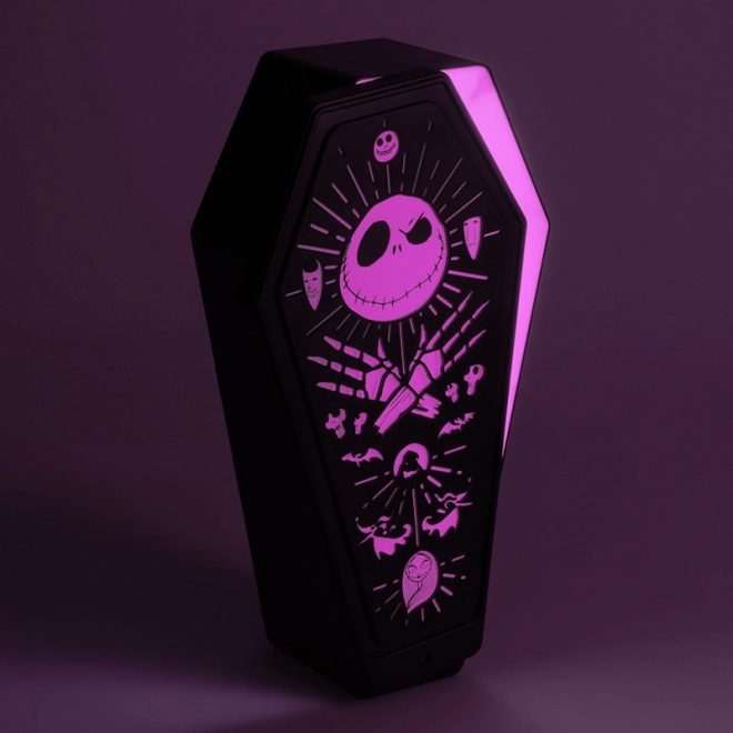 3D světlo Nightmare Before Christmas ve tvaru rakve
