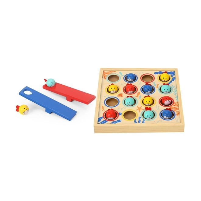 Tooky Toy Dřevěný Stůl Létající Rybičky