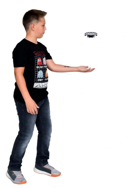 Svítící levitující ufo