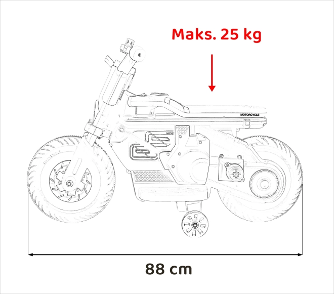 Motocykl Future 88 – Černý