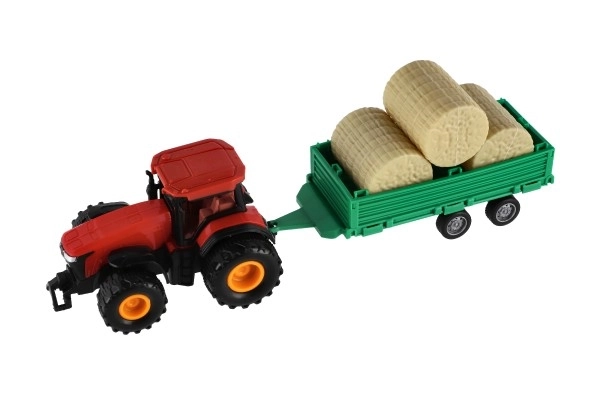Traktor s vlečkou na setrvačník