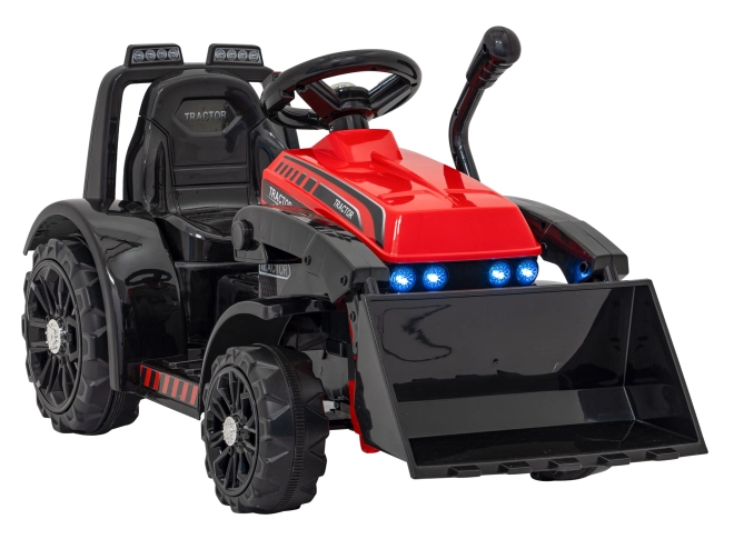 Otroški električni traktor z radlico – Červený