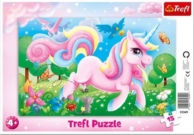 Puzzle Magický svět jednorožců 15 dílků