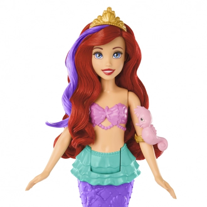 MATTEL Disney Princess panenka Ariel malá mořslá víla plave, mění barvu