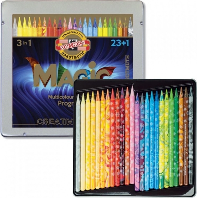 Umělecké pastelky KOH-I-NOOR Magic 3v1 24 ks