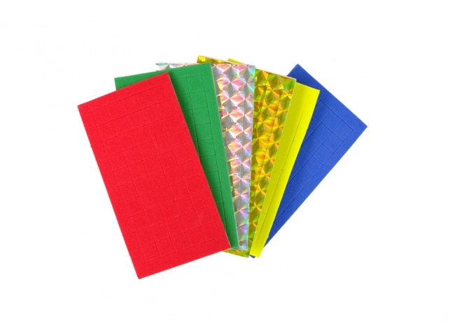 Sváteční barevná mozaika DIY vánoční stromeček