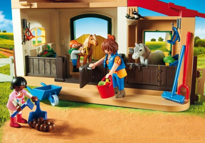 Country 6927 Stáj pro poníky - sada figurek