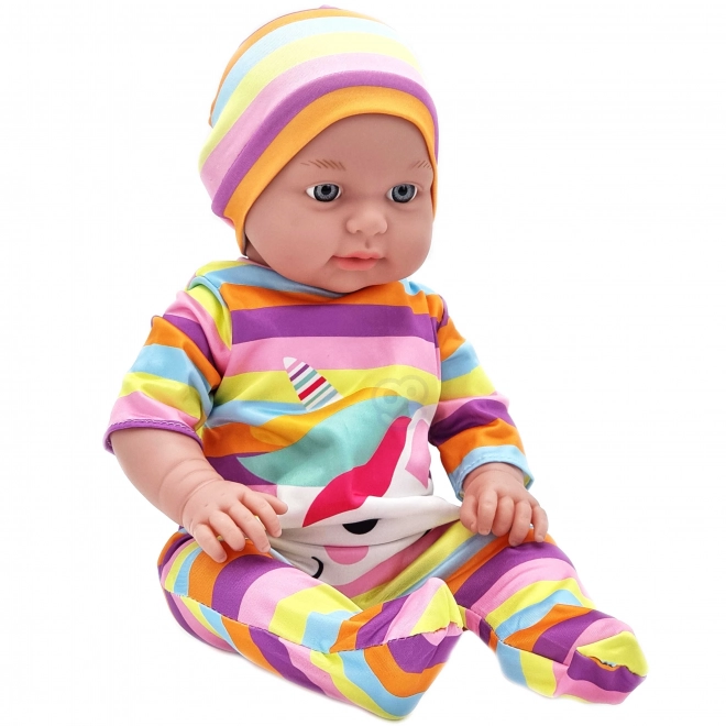 Woopie královské oblečení pro panenky jednorožec set obleček čepička 43-46 cm