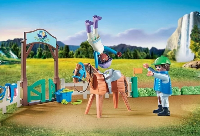 Sada figurek Koně 71637 Moderní jezdecká aréna