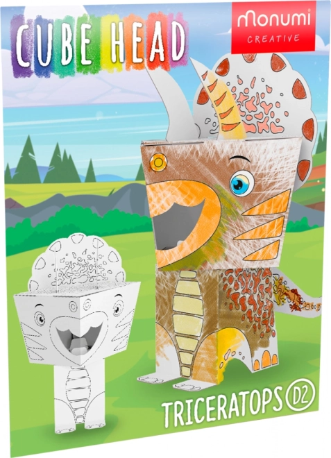 3D omalovánky – Triceratops