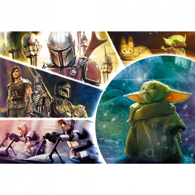Puzzle Star Wars/The Mandalorian 100 dílků 41x27,5cm v krabici 29x19x4cm