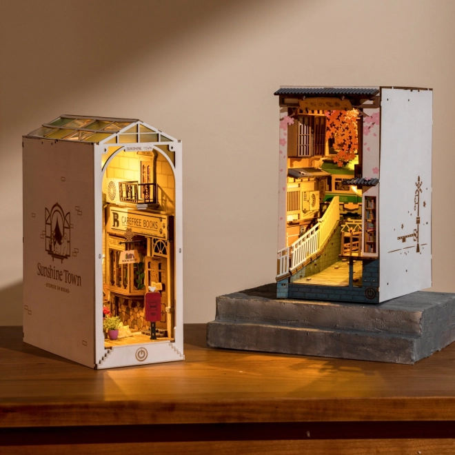 Zarážka na knihy miniatura domečku Sakurová ulička
