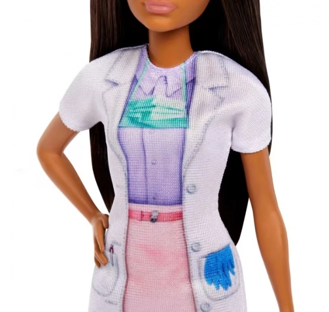 Barbie Lékařka Zubařka a Pacientka s Tmavými Vlasy
