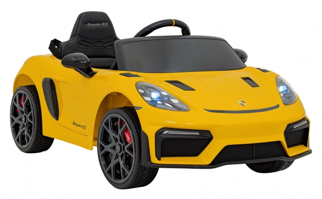 Dětský elektrický vůz Porsche 718 lakovaný – Žlutý