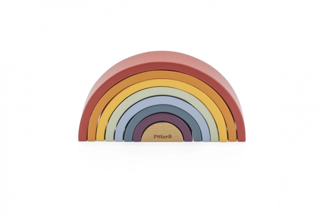 Dřevěná duha puzzle VIGA PolarB Montessori