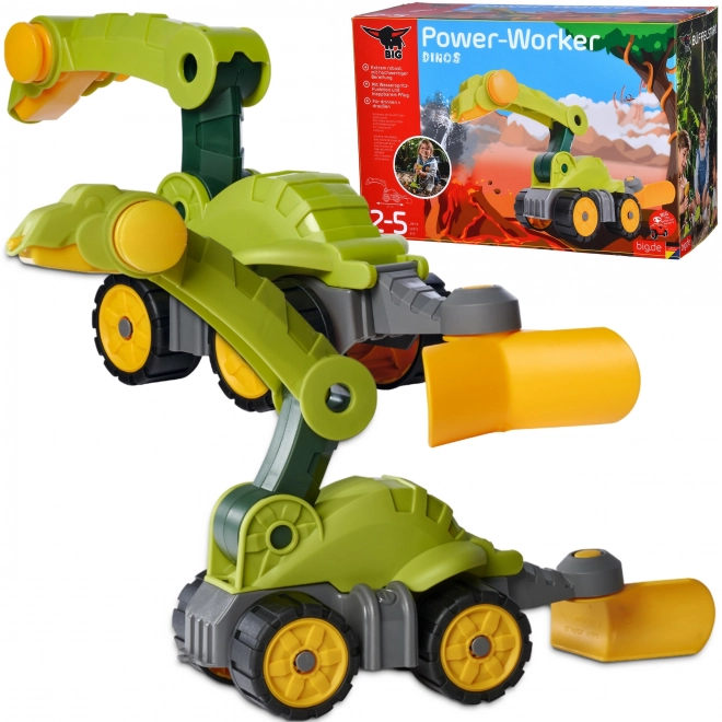 BIG Písková hračka Dino vozidlo Power Worker