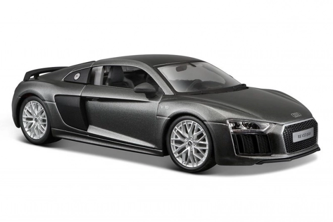 Model vozu Audi R8 kompozit 1/24 šedý