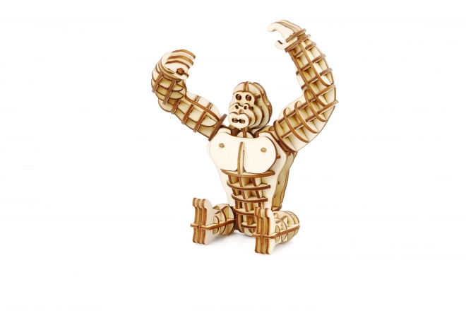 Dřevěné 3D puzzle gorila