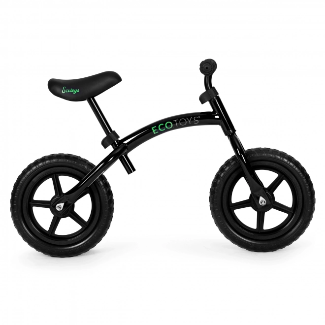 Dětské balanční kolo, odrážedlo, kola EVA ECOTOYS – černé