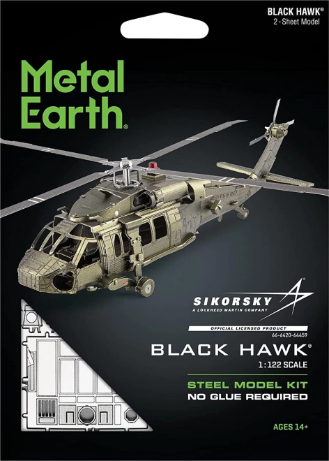 METAL EARTH 3D puzzle Vrtulník Black Hawk