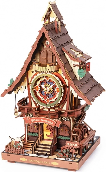3D Mechanická Skládačka Kukačkové Hodiny