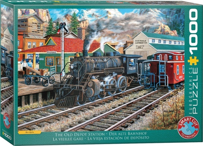 Puzzle Stará vlaková stanice 1000 dílků