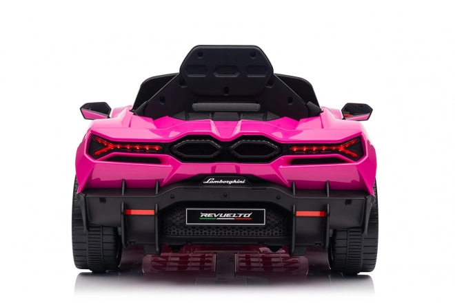 Růžový Lamborghini Revuelto pro děti