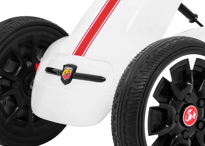 Gokart na pedály ABARTH bílý
