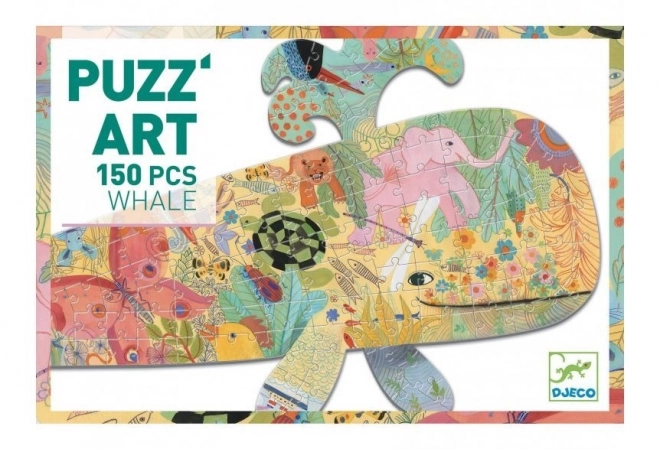 Obrysové puzzle velryba