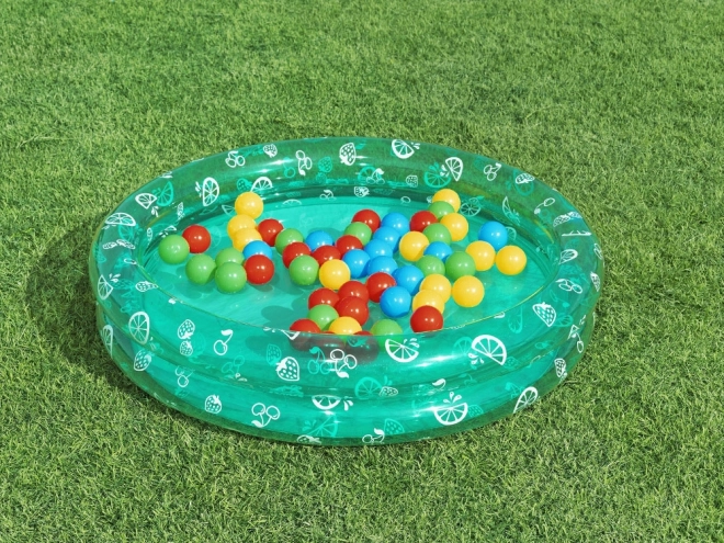 Nafukovací bazének s míčky 91 x 20 cm Bestway – Tyrkysový