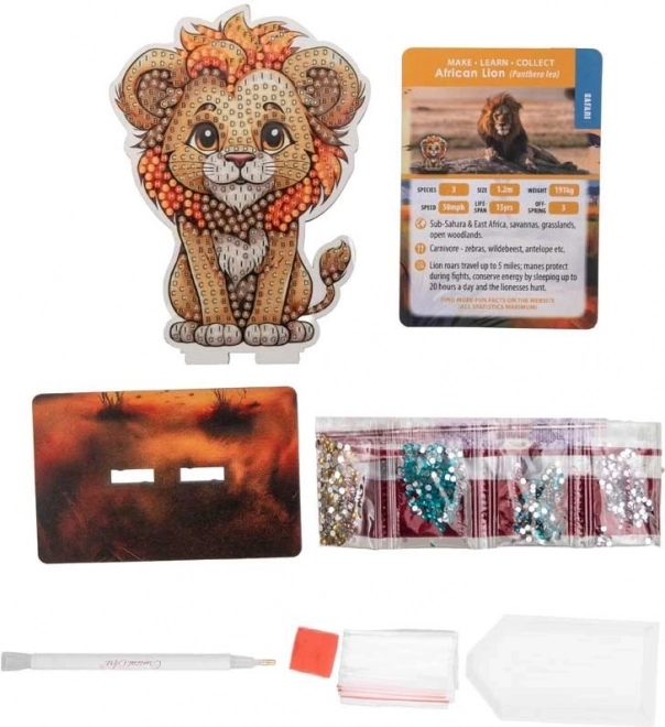 Diamantové malování Safari: Lev