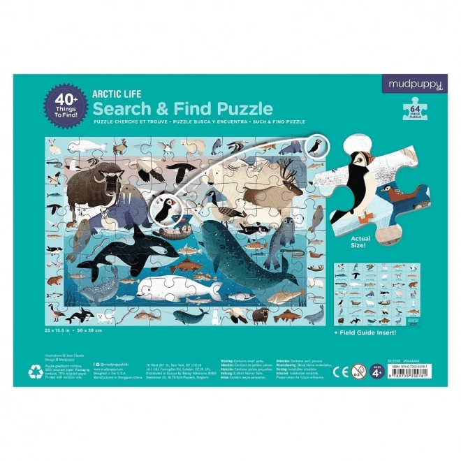 Mudpuppy puzzle Skládej a hledej: Život v Arktidě