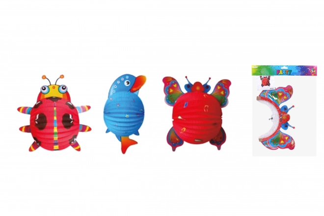 Lampion koule Zvířátka 24 cm