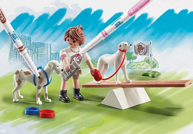 Playmobil Color Trénink se psy