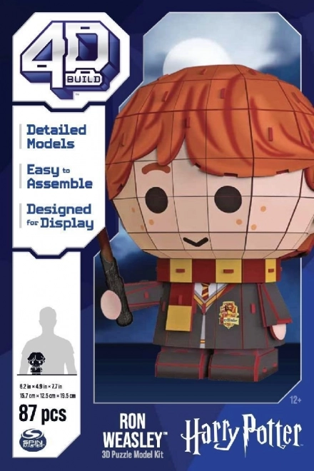 4D BUILD 3D Puzzle Harry Potter: Ron 87 dílků