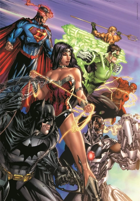 Puzzle 1000 dílků Compact DC Comics Liga spravedlnosti (Justice League)