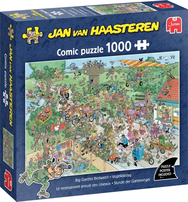 Puzzle JUMBO Jan van Haasteren Sledování ptactva 1000 dílků