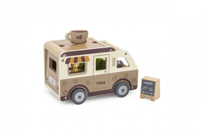 Viga dřevěný food truck kavárna cukrárna