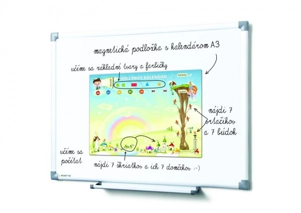 Magnetický kalendář pro děti - Školka
