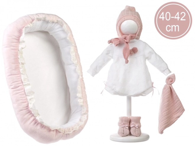 Obleček pro panenku miminko velikosti 40–42 cm s doplňky