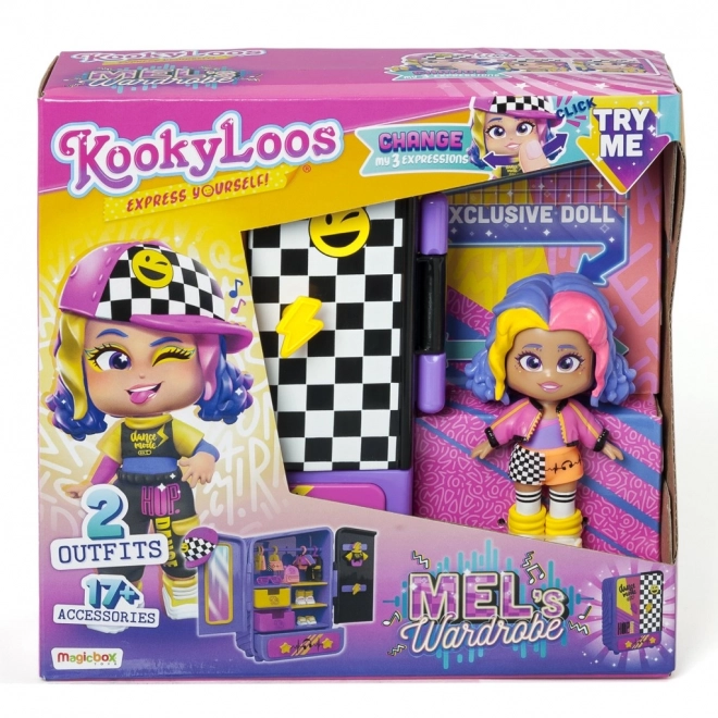 KookyLoos Mel hrací set - šatník pro panenky