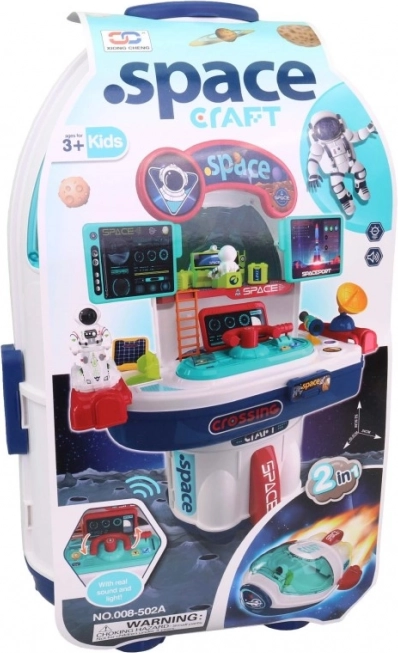 Vesmírná raketa s příslušenstvím na baterie