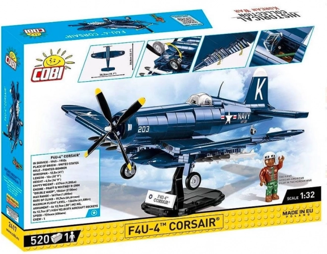 COBI 2417 Korean War Vought F4U-4 Corsair, 1:32, 511 k, 1 f