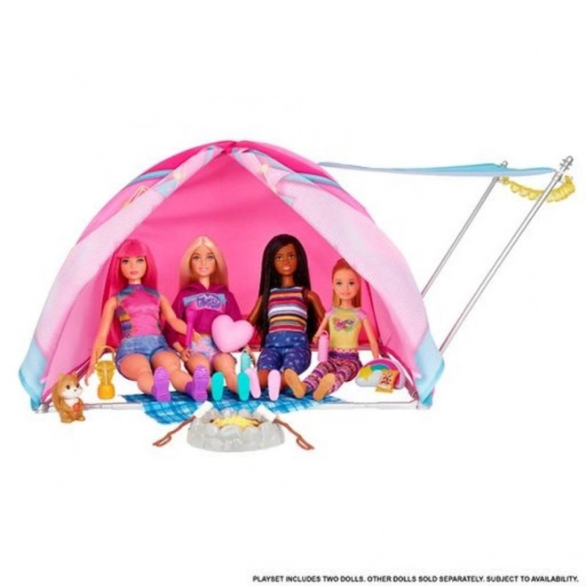 Stan Barbie s 2 panenkami a doplňky