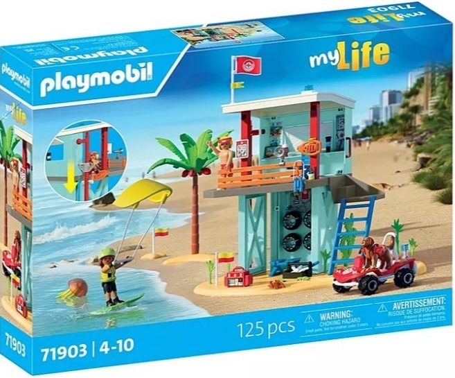 Sada figurek MY LIFE 71903 záchranná věž a plážové buggy