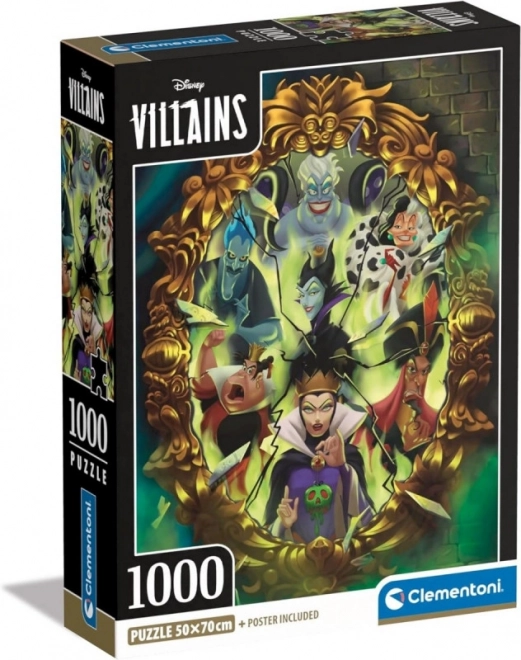 Puzzle 1000 prvků Kompaktní Disney Villains