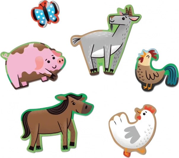 Mudpuppy podlahové puzzle Kamarádi z farmy